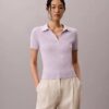 Smooth Cotton Rib Polo T-Shirt Smooth Cotton Rib Polo T-Shirt