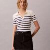 Smooth Cotton Rib Polo T-Shirt