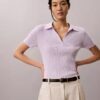 Smooth Cotton Rib Polo T-Shirt Smooth Cotton Rib Polo T-Shirt