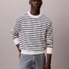 Smooth Cotton Stripe Easy Sweater