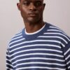 Smooth Cotton Stripe Easy Sweater