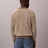 Smooth Cotton Stripe Easy Sweater