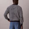 Smooth Cotton Stripe Easy Sweater