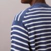 Smooth Cotton Stripe Easy Sweater