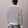 Smooth Cotton Stripe Easy Sweater