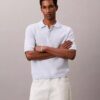 Smooth Cotton Waffle Sweater Polo Shirt Smooth Cotton Waffle Sweater Polo Shirt