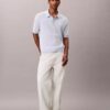 Smooth Cotton Waffle Sweater Polo Shirt Smooth Cotton Waffle Sweater Polo Shirt