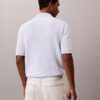 Smooth Cotton Waffle Sweater Polo Shirt Smooth Cotton Waffle Sweater Polo Shirt