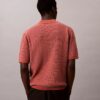 Smooth Cotton Waffle Sweater Polo Shirt Smooth Cotton Waffle Sweater Polo Shirt