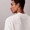 Smooth Cotton Waffle Sweater Polo Shirt