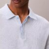 Smooth Cotton Waffle Sweater Polo Shirt Smooth Cotton Waffle Sweater Polo Shirt