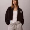 Smooth Cropped Relaxed Bomber Jacket Smooth Cropped Relaxed Bomber Jacket