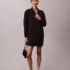 Smooth Mini Polo Sweatshirt Dress Smooth Mini Polo Sweatshirt Dress