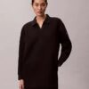 Smooth Mini Polo Sweatshirt Dress Smooth Mini Polo Sweatshirt Dress
