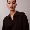 Smooth Mini Polo Sweatshirt Dress Smooth Mini Polo Sweatshirt Dress
