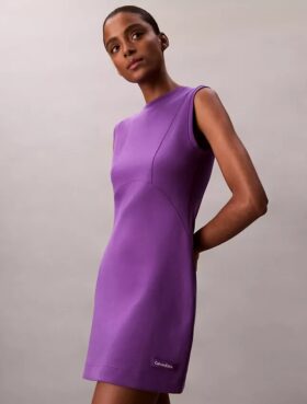 Smooth Sleeveless Mini Dress