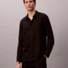 Solid Linen Blend Classic Shirt Solid Linen Blend Classic Shirt