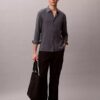 Solid Linen Blend Classic Shirt Solid Linen Blend Classic Shirt