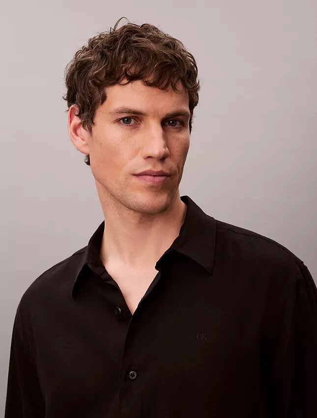 Solid Linen Blend Classic Shirt Solid Linen Blend Classic Shirt