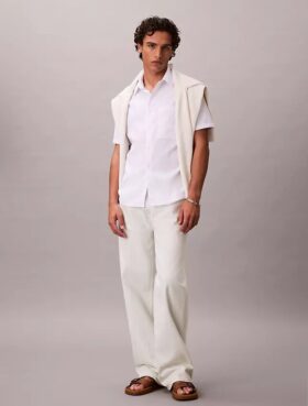 Solid Seersucker Classic Button-Down Shirt
