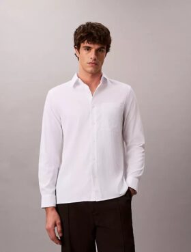 Solid Seersucker Classic Shirt