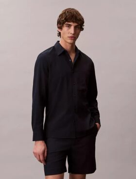 Solid Seersucker Classic Shirt