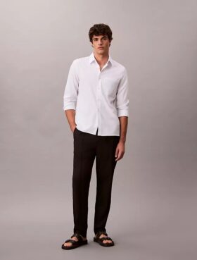 Solid Seersucker Classic Shirt