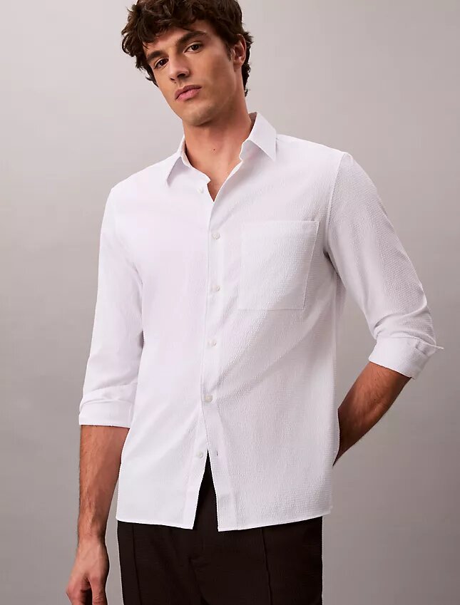 Solid Seersucker Classic Shirt Solid Seersucker Classic Shirt