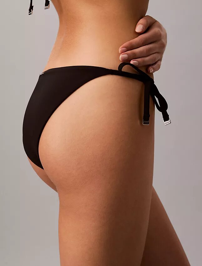 Solid Side Tie Swim Bikini Bottom Solid Side Tie Swim Bikini Bottom