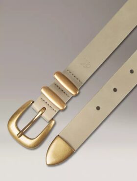 Solid Square Buckle Belt