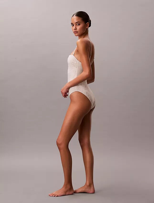 Solid Strapless One Piece Swimsuit Solid Strapless One Piece Swimsuit