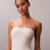 Solid Strapless One Piece Swimsuit Solid Strapless One Piece Swimsuit