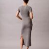 Solid Stretch Slim Midi Dress Solid Stretch Slim Midi Dress