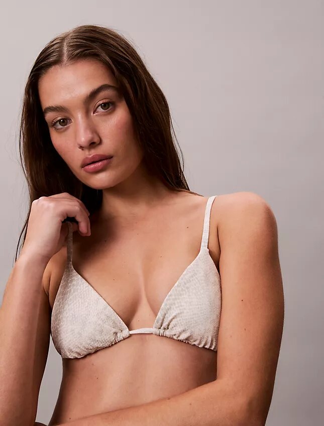 Solid Triangle Swim Bikini Top Solid Triangle Swim Bikini Top