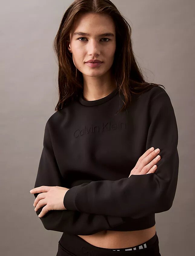 Spacer Cropped Crewneck Sweatshirt Spacer Cropped Crewneck Sweatshirt