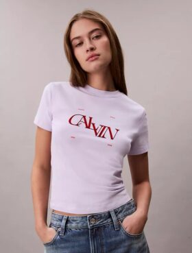 Split Logo Graphic Slim T-Shirt