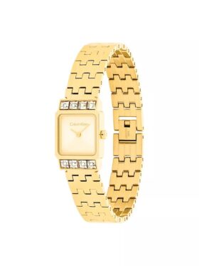 Square Dial Link Bracelet Watch