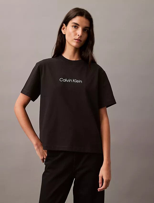Standard Logo Boxy Fit Crewneck T-Shirt Standard Logo Boxy Fit Crewneck T-Shirt