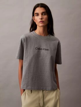 Standard Logo Boxy Fit Crewneck T-Shirt