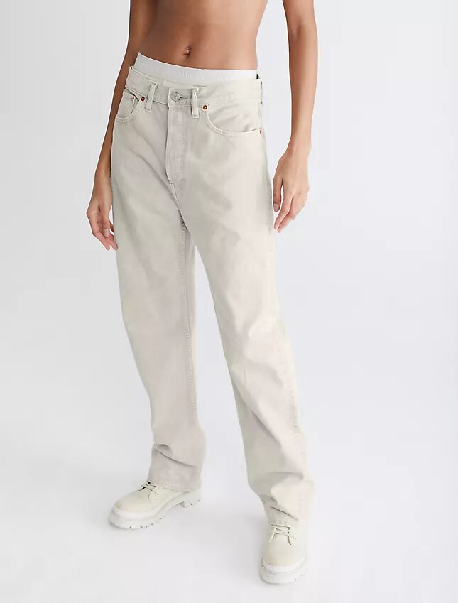 Standards Marble Dye Straight Leg Jeans Standards Marble Dye Straight Leg Jeans