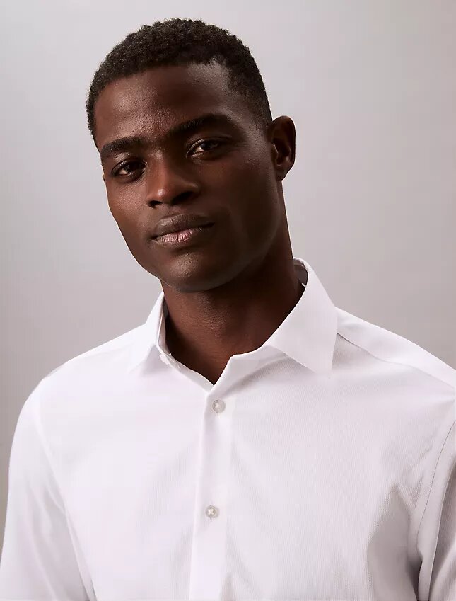 Steel Solid Slim Fit Button-Down Shirt Steel Solid Slim Fit Button-Down Shirt