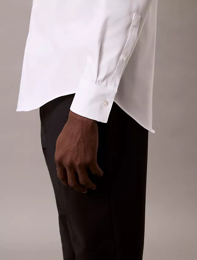 Steel Solid Slim Fit Button-Down Shirt Steel Solid Slim Fit Button-Down Shirt