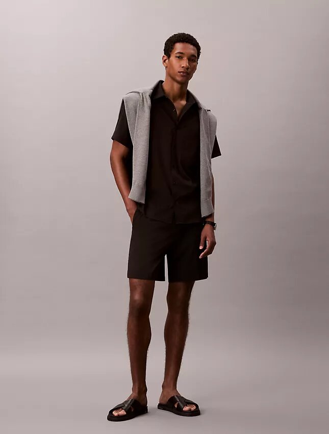 Straight Seersucker Elastic 7″ Shorts Straight Seersucker Elastic 7″ Shorts