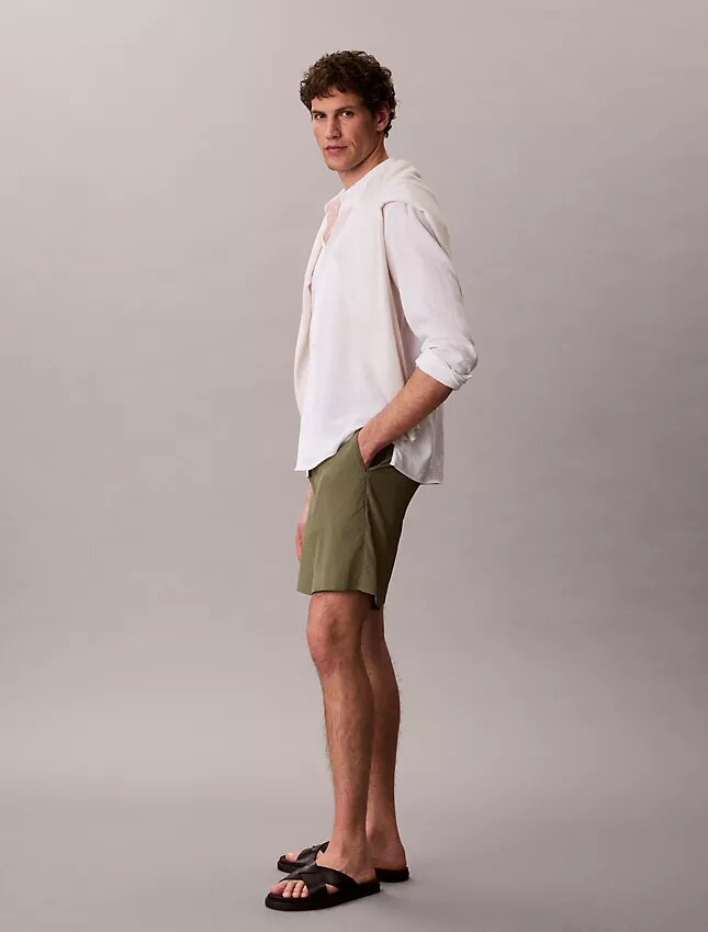 Straight Seersucker Elastic 7″ Shorts Straight Seersucker Elastic 7″ Shorts