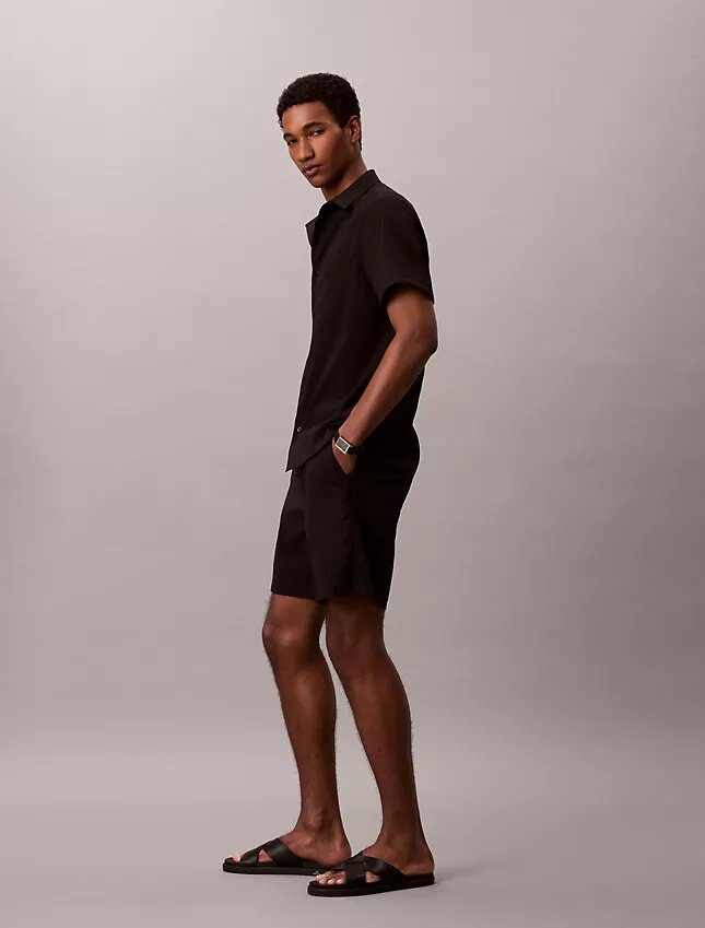 Straight Seersucker Elastic 7″ Shorts Straight Seersucker Elastic 7″ Shorts