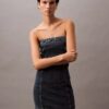 Strapless Denim Mini Dress Strapless Denim Mini Dress