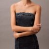 Strapless Denim Mini Dress Strapless Denim Mini Dress
