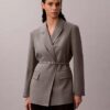 Stretch Belted Blazer