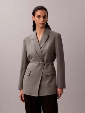 Stretch Belted Blazer Stretch Belted Blazer