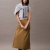 Stretch Satin Midi Skirt Stretch Satin Midi Skirt